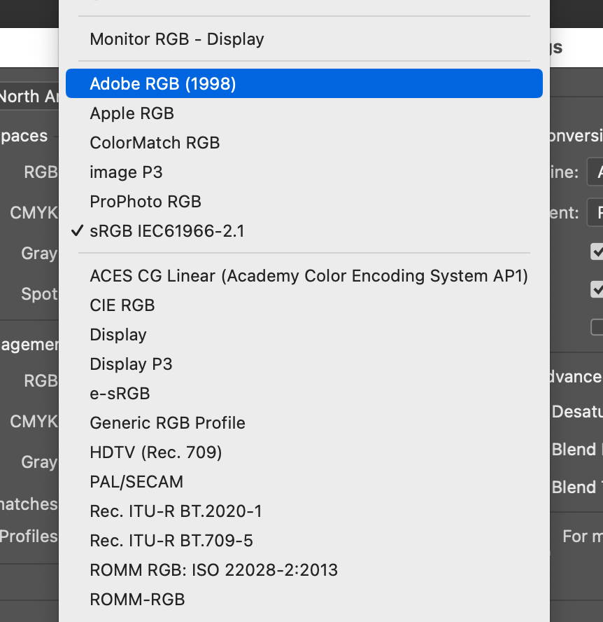 Photoshop Color Profiles – Static Medium